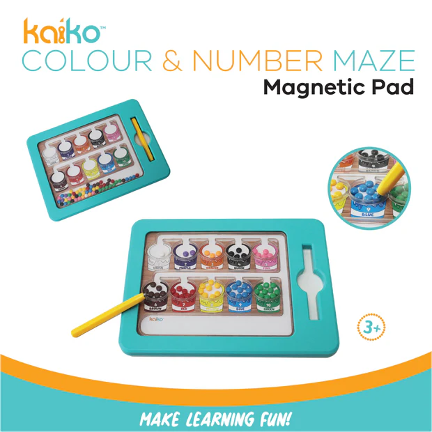 Magnetic Pad - Colour and Number Sorting Maze