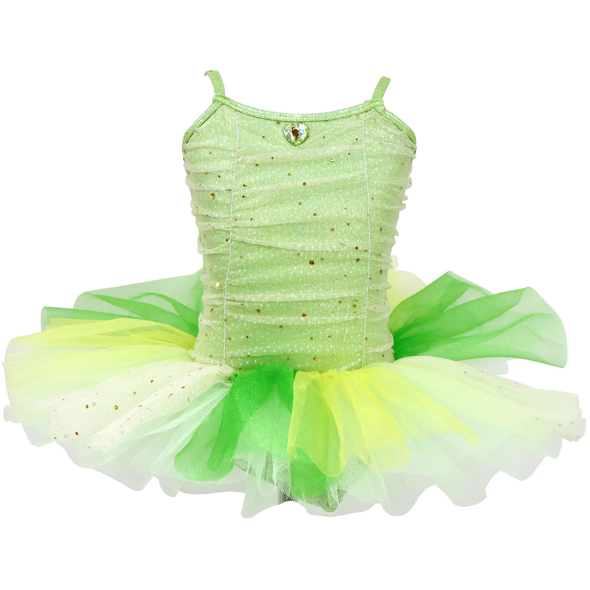 Disney Princess Tiana Sparkling Ruched Tutu - Size 3/4
