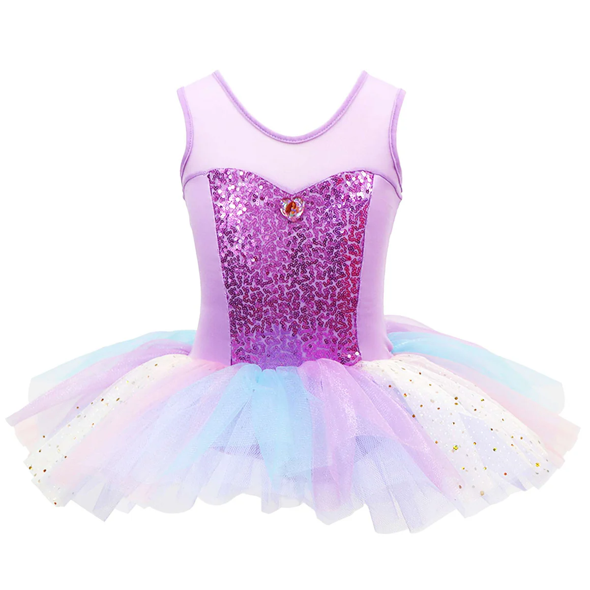 Disney The Little Mermaid Sparkle Tiered Tutu - Size 3/4