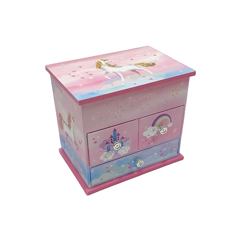 Unicorn 3 Drawer Jewellery Box DAN132