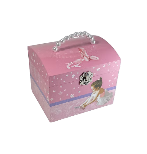 Musical Jewellery Box with Pearl Handle - Ballet Girl