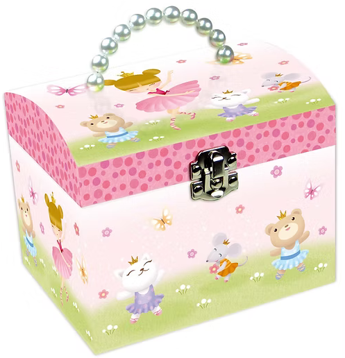 Musical Jewellery Box with Pearl handle - Dancing Girl - DAN55