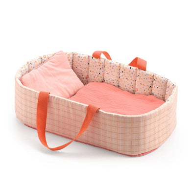 Pomea Collection Pink Lines Doll Bassinet