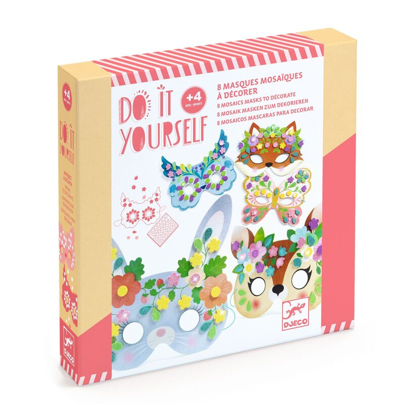Do It Yourself - Forest Animals Mosaic Mask Craft Kit