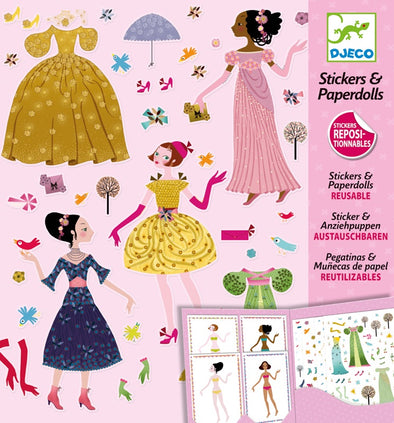 Dresses Through the Seasons Stickers and Paper Dolls