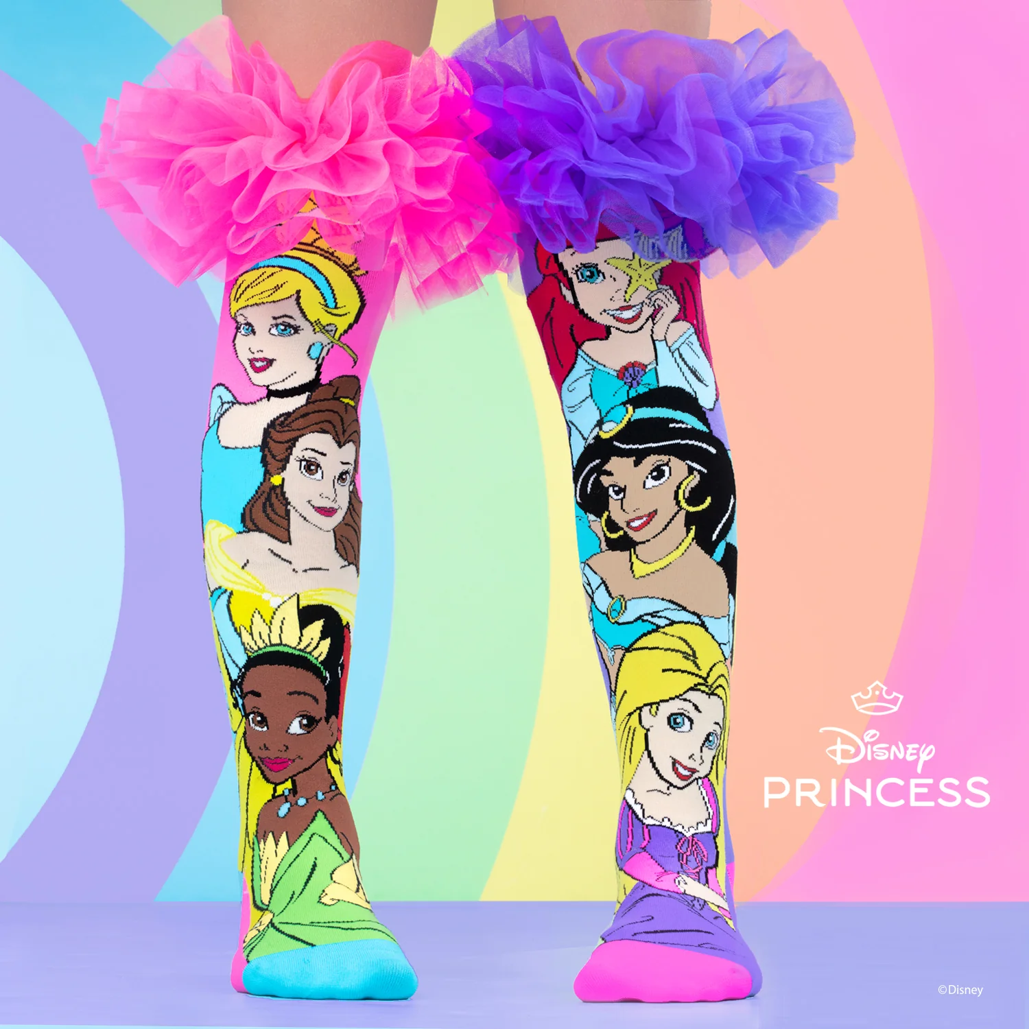 Mad Mia Socks - Disney Princess Frilly/ Age 3-5
