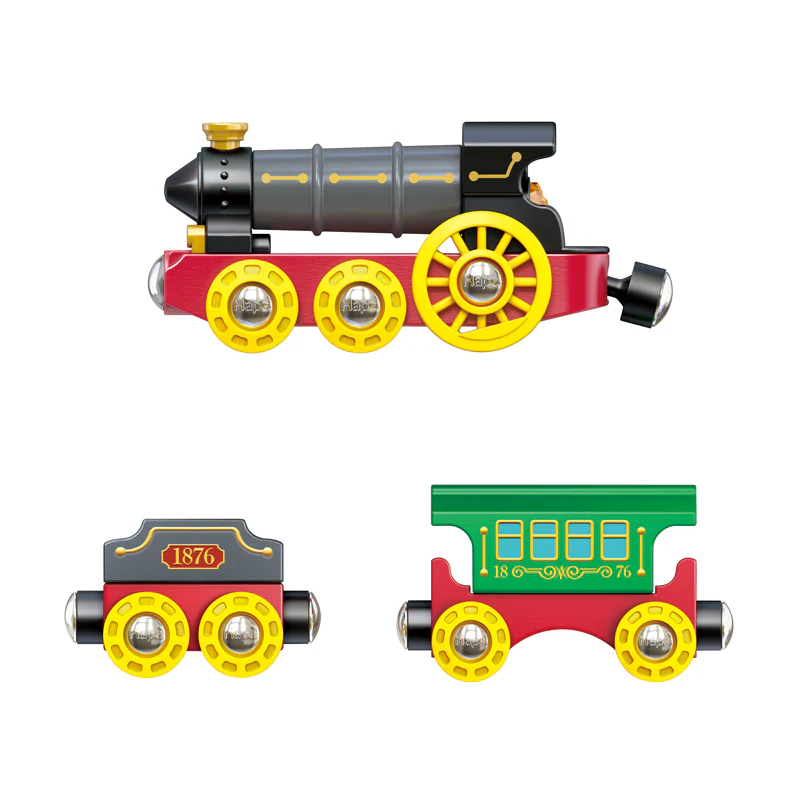 Retro Steam Train with Lights & Sounds