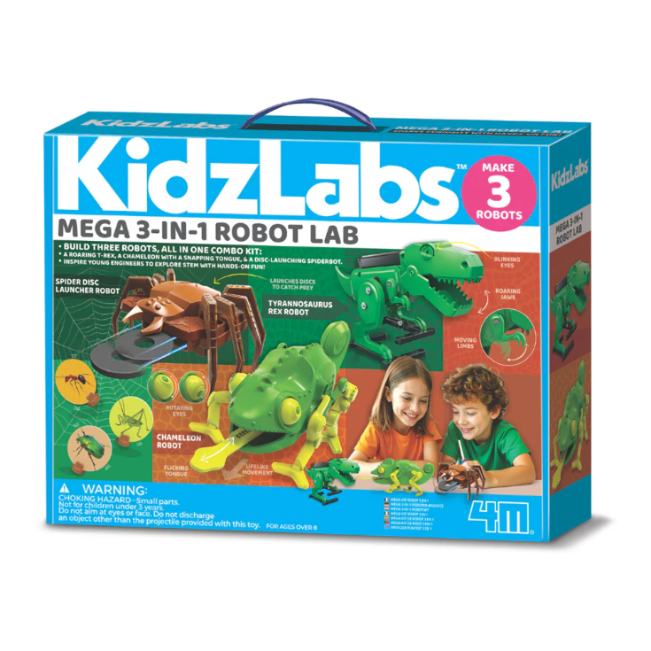 KidzLabs - Mega 3-in-1 Robot Lab