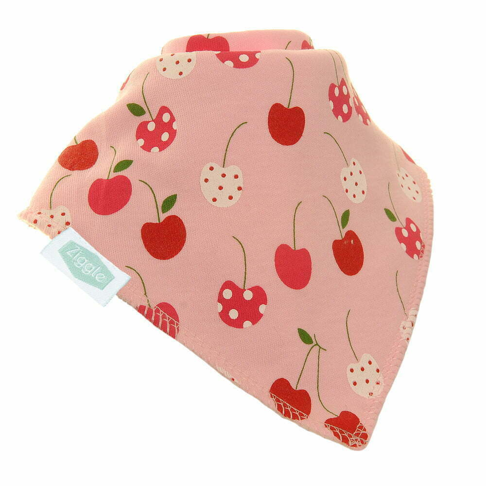 Bandana Dribble Bib - Cherries