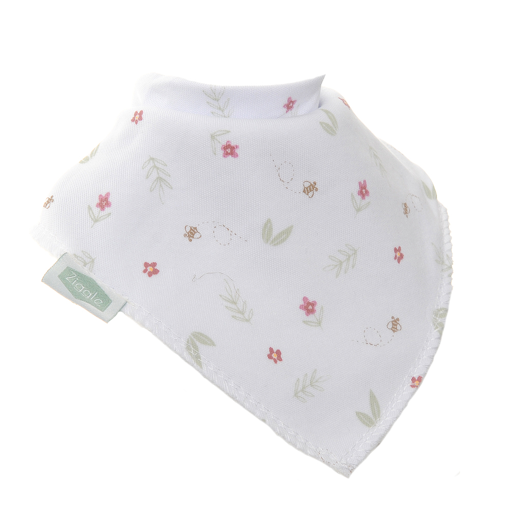 Bandana Dribble Bib - Flowers and Ferns