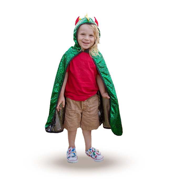 Reversible Dragon Knight Cape - Size 5-6