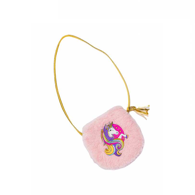 Fluffy Pink Unicorn Petite Purse