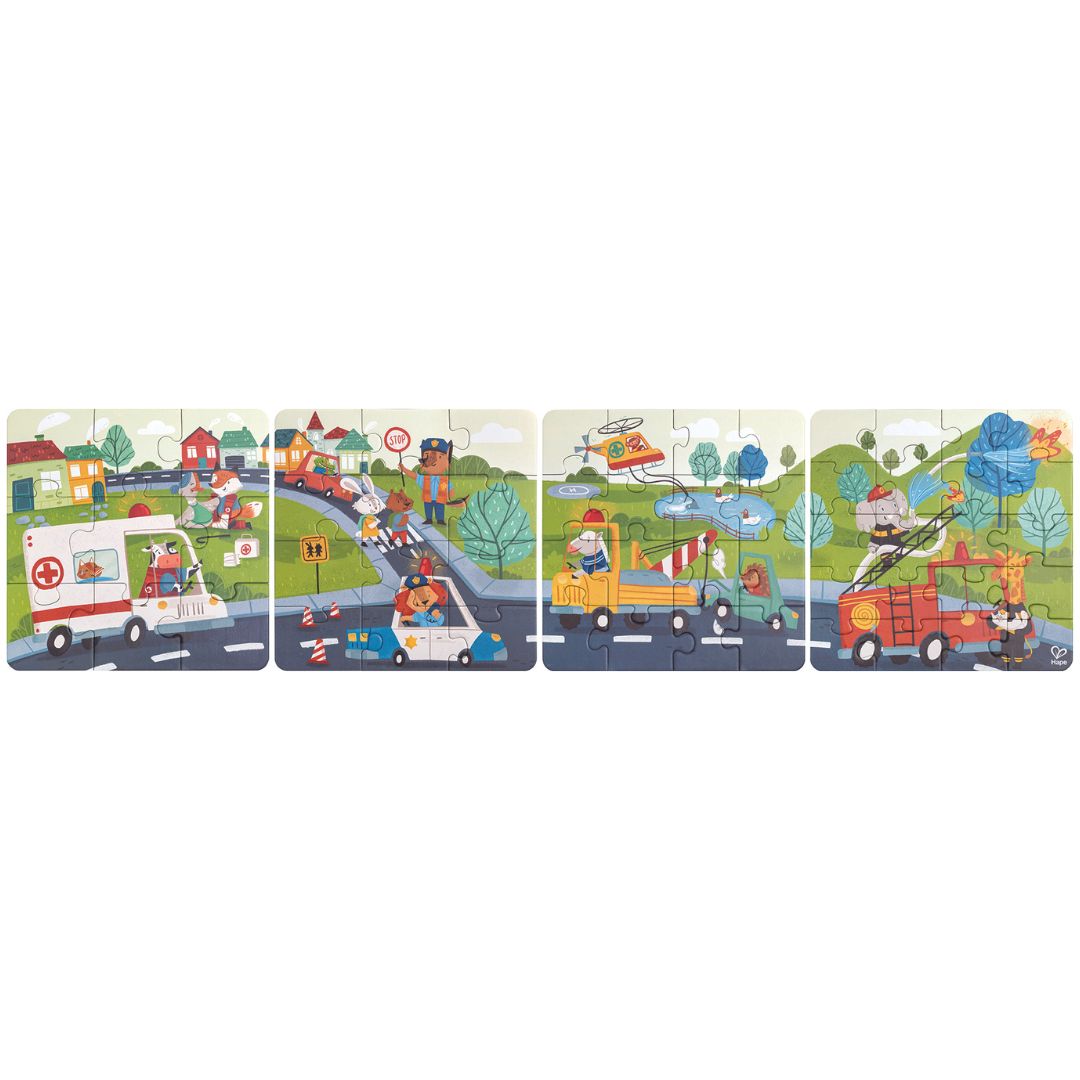 Rescue Vehicles Puzzle - 12pc