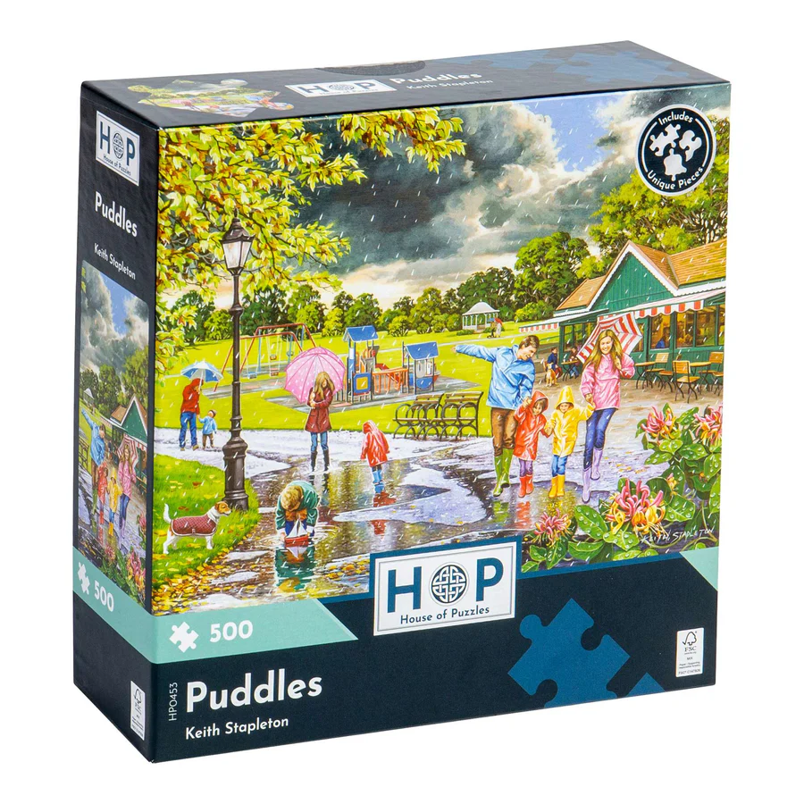 500 pc Puzzle - Puddles