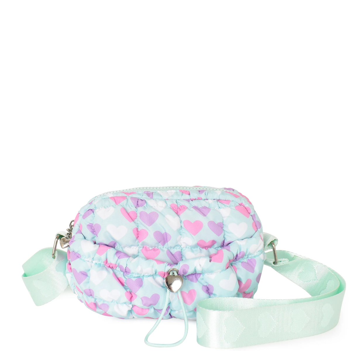 Quilted Scrunchies Printed Mini Drawstring Crossbody Bag