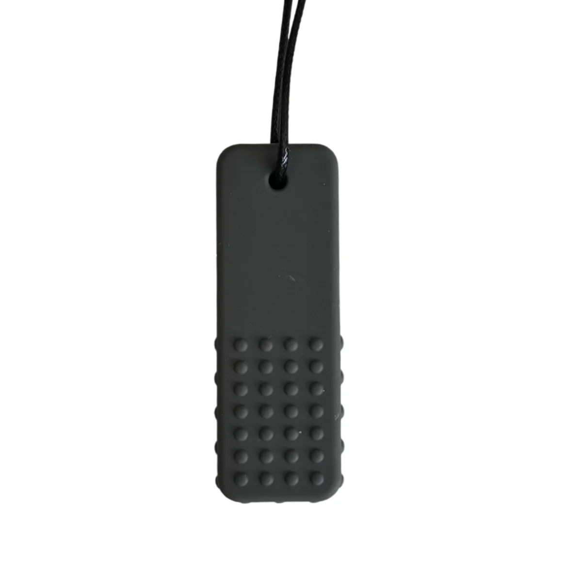 Silicone Block Pendant - Grey