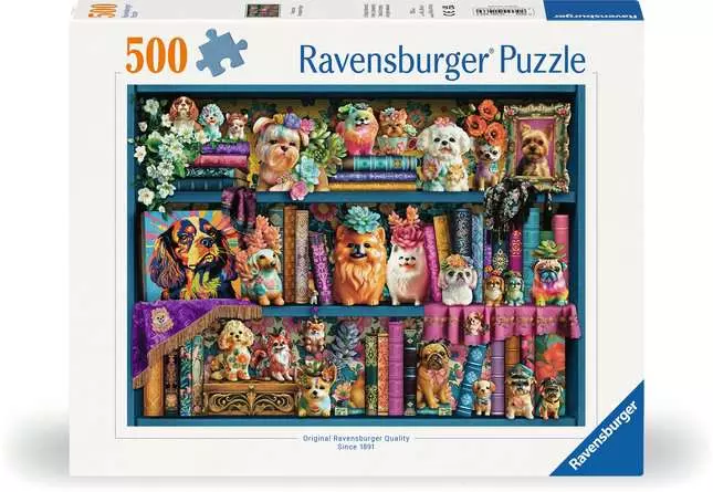 500 pc Puzzle - Precious Porcelain Pups