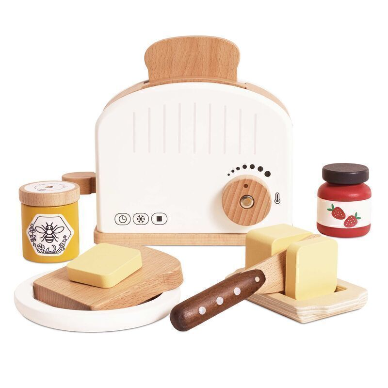 Wooden Toaster Set