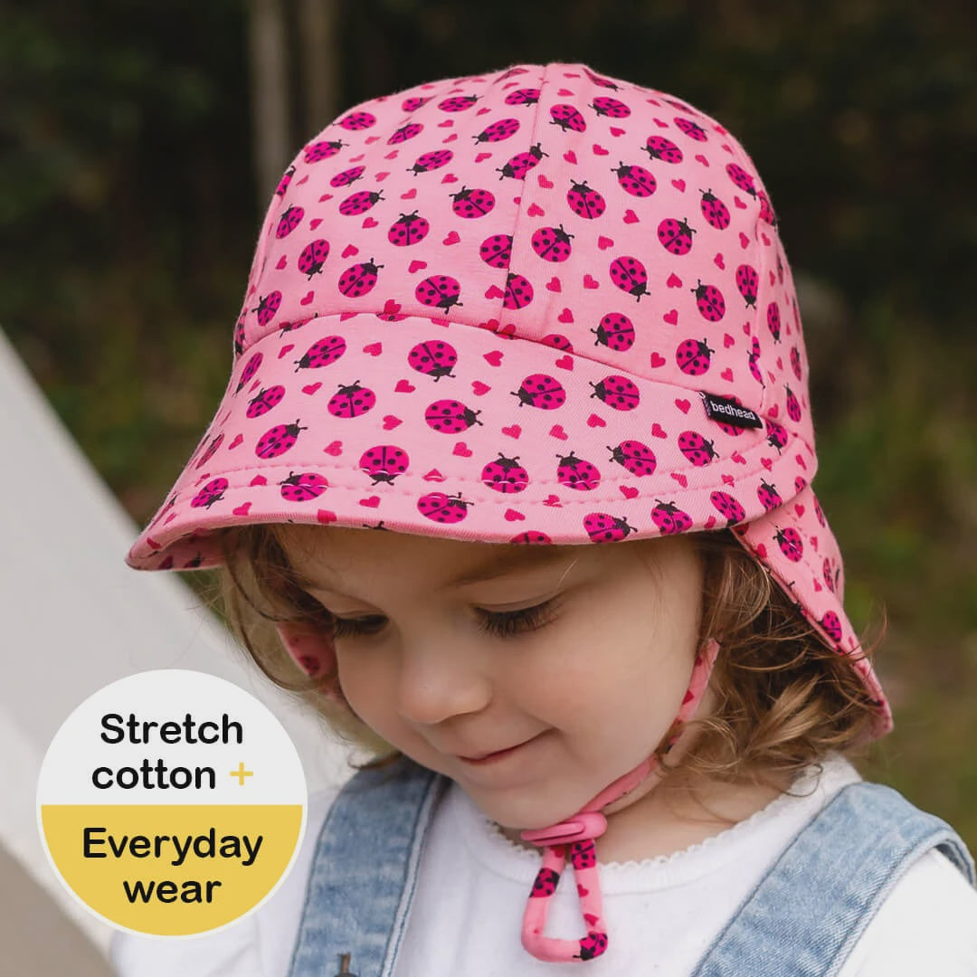 Legionnaire Flap Sun Hat - Ladybug