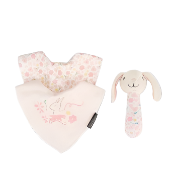 Rattle & Bib Set - Ballerina Bunny