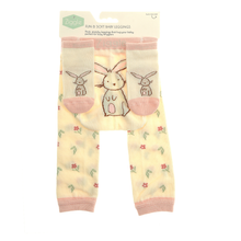 Bunnies Cream Leggings and Socks Set - 6 -12 Months