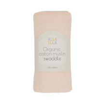 Organic Cotton Muslin Swaddle - Baby Pink