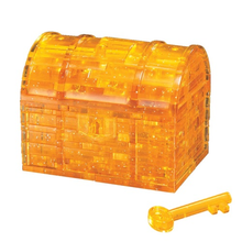 52 pc Crystal Puzzle - Treasure Chest (Gold)