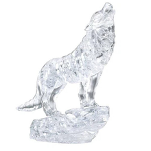 37 pc Crystal Puzzle - Wolf (Clear)