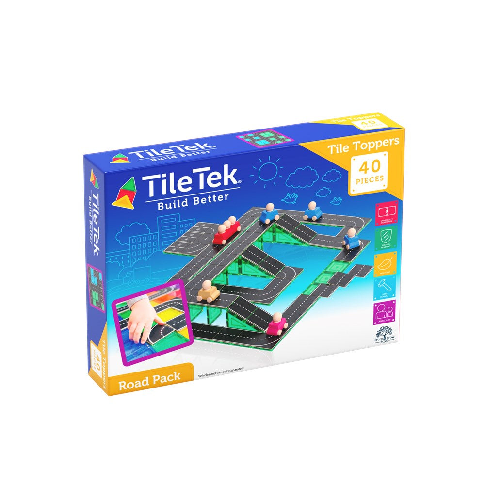 Tile Tek Tile Topper Road play Set 40pc