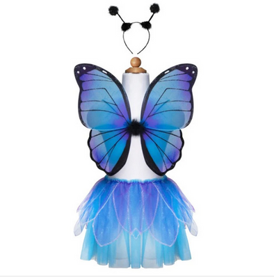 Midnight Butterfly Tutu with Wings & Headband - Size 4-6