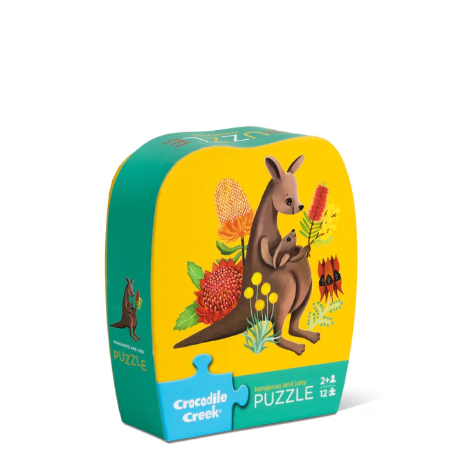 12 pc Mini Puzzle - Kangaroo and Joey