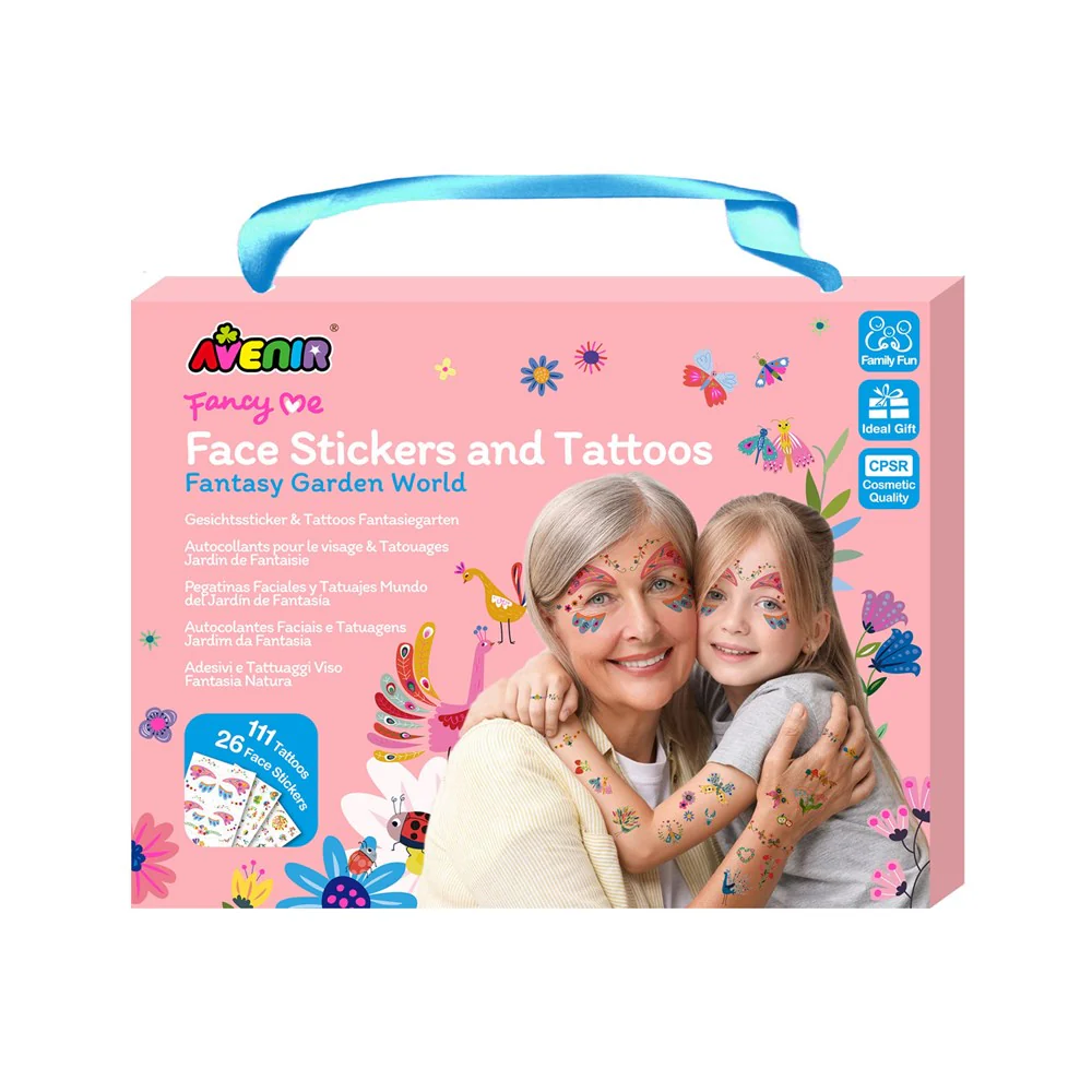 Face Stickers and Tattoos - Fantasy Garden World