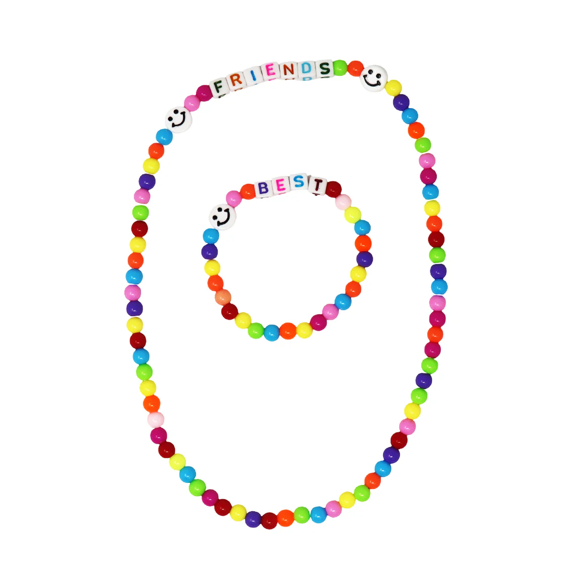 Best Friend Letter Necklace & Bracelet Set