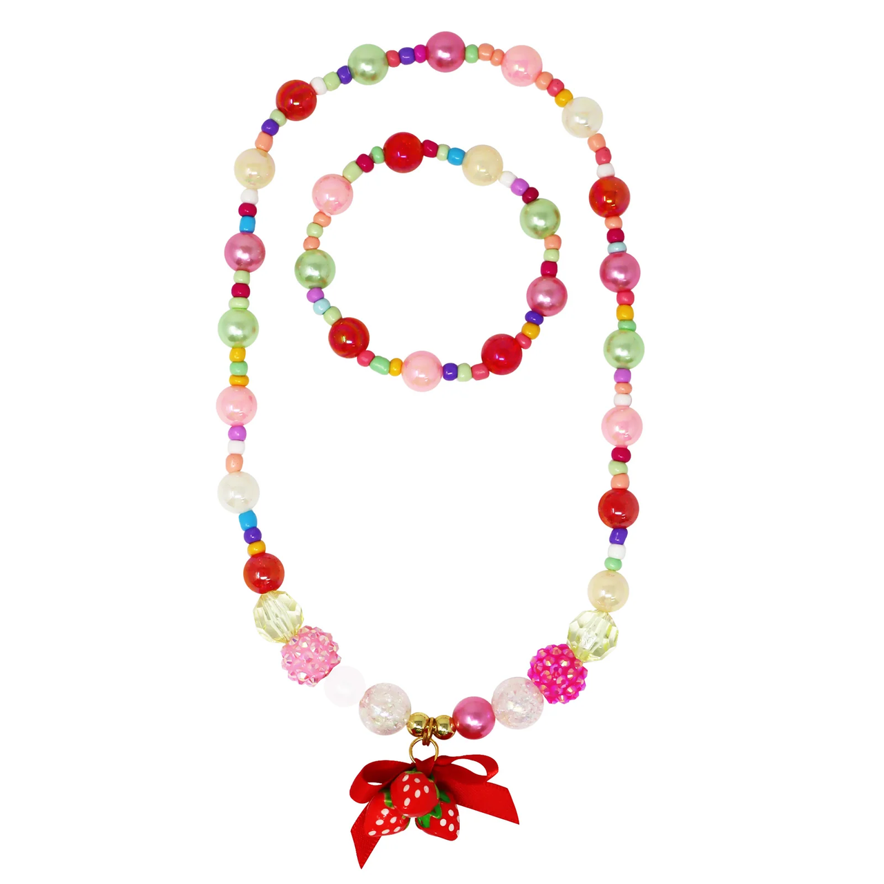 Sweet Berry Necklace Bracelet Set