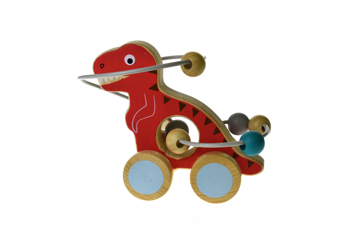 Wooden Dinosaur Bead Maze