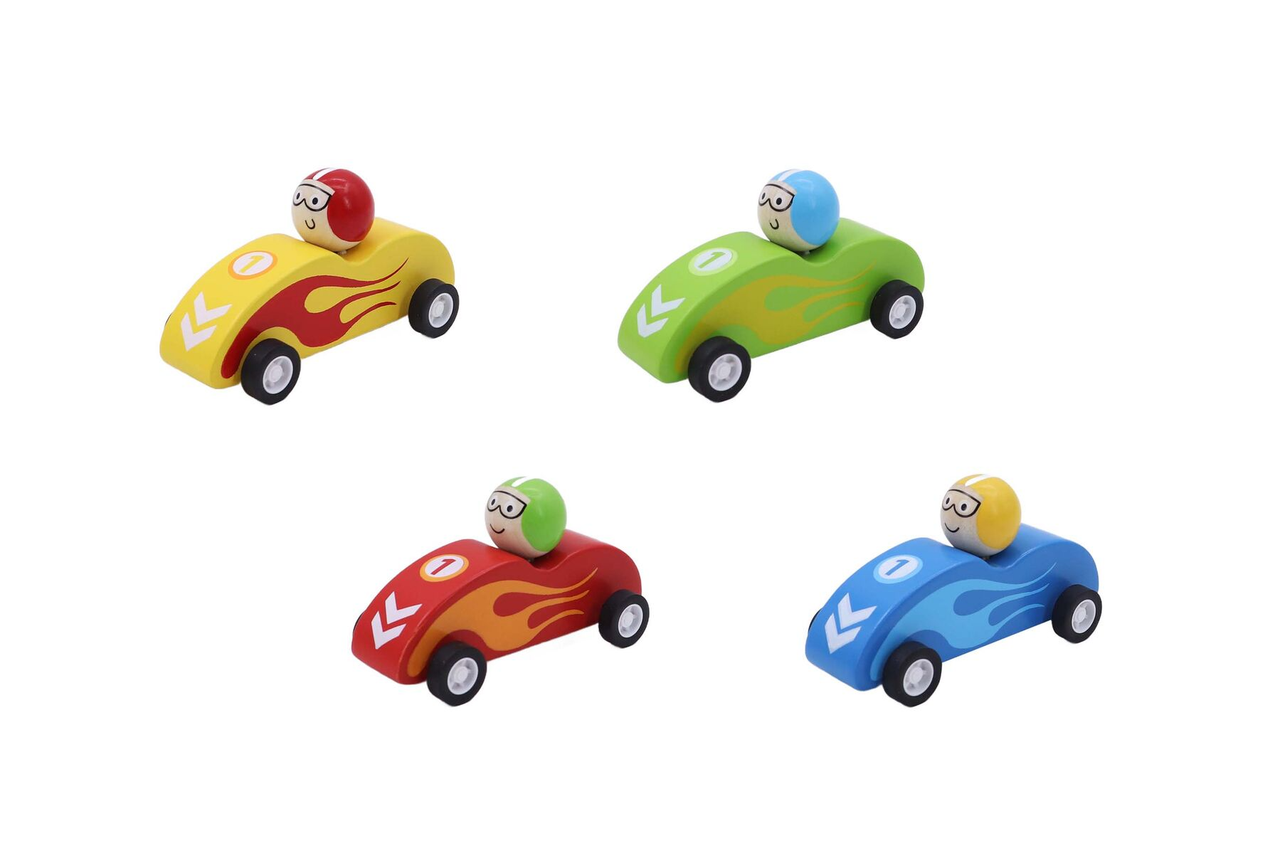 Wooden Pull Back Race Car
