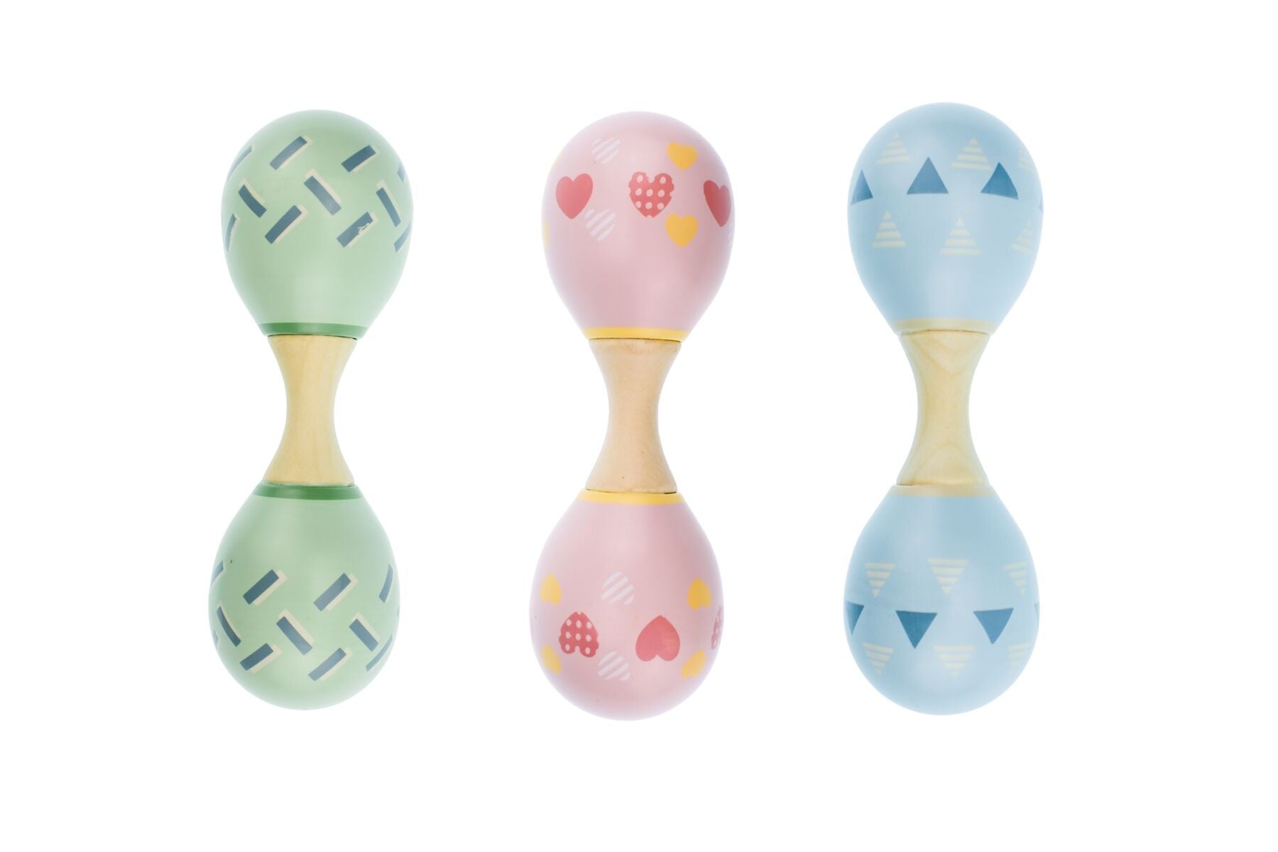 Marraca Rattle Rainbow Maraca Rattle Double Ended – Toys and Tales
