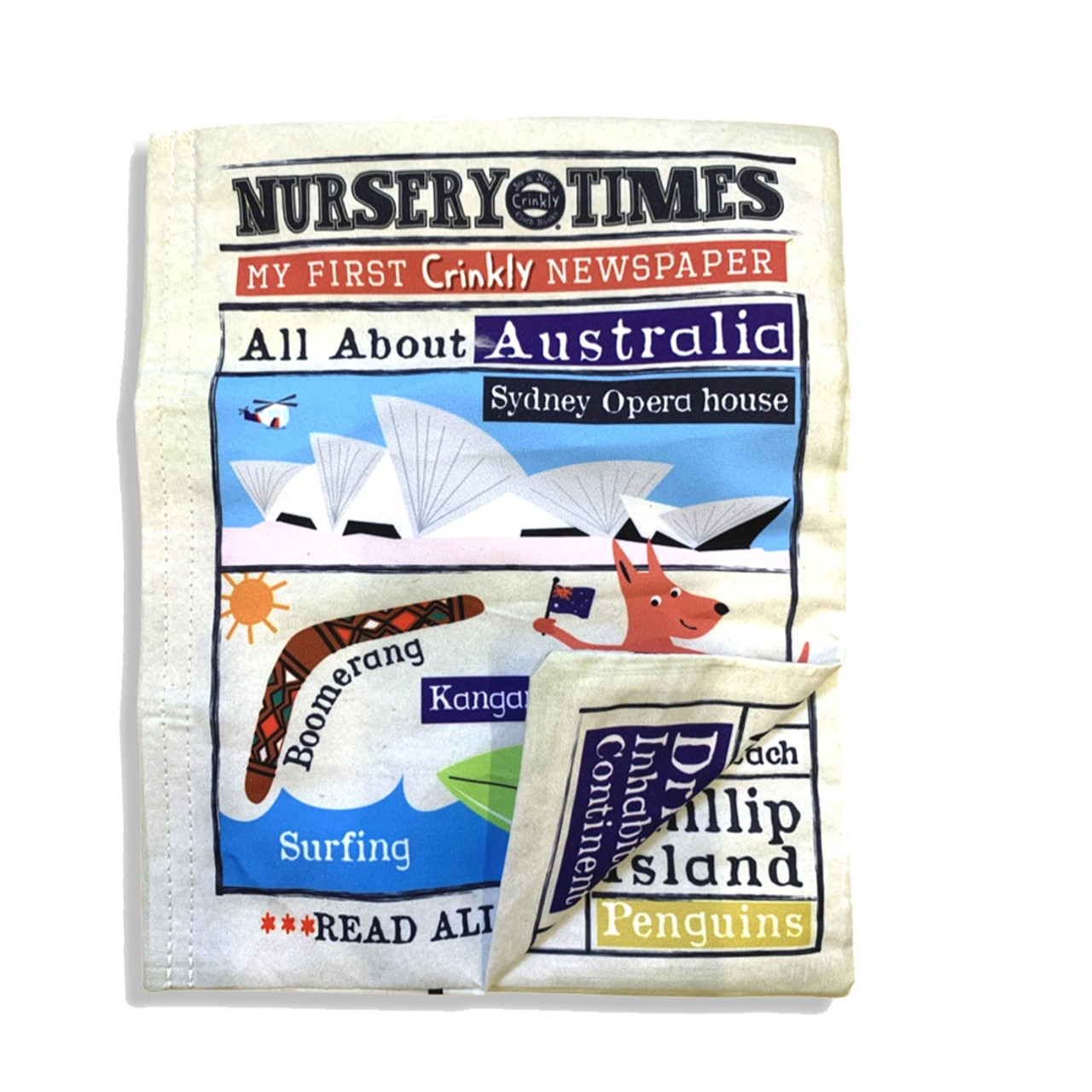 Crinkly Cloth Book - Newspaper