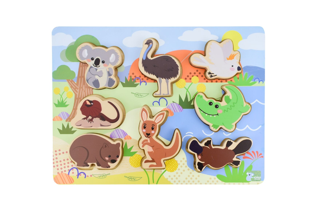 Wooden Chunky Puzzle / Australian Animals