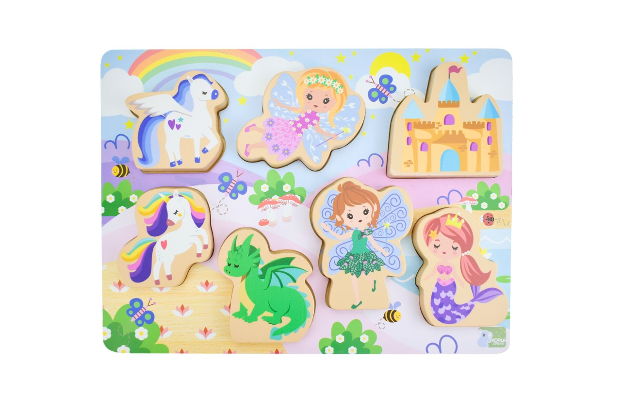 Wooden Chunky Puzzle / Fantasy Fairytale