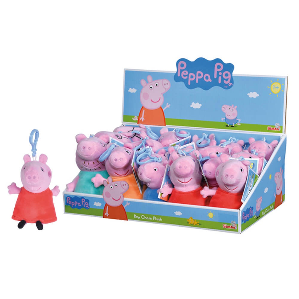 Peppa Pig Plush Backpack Clip assorted