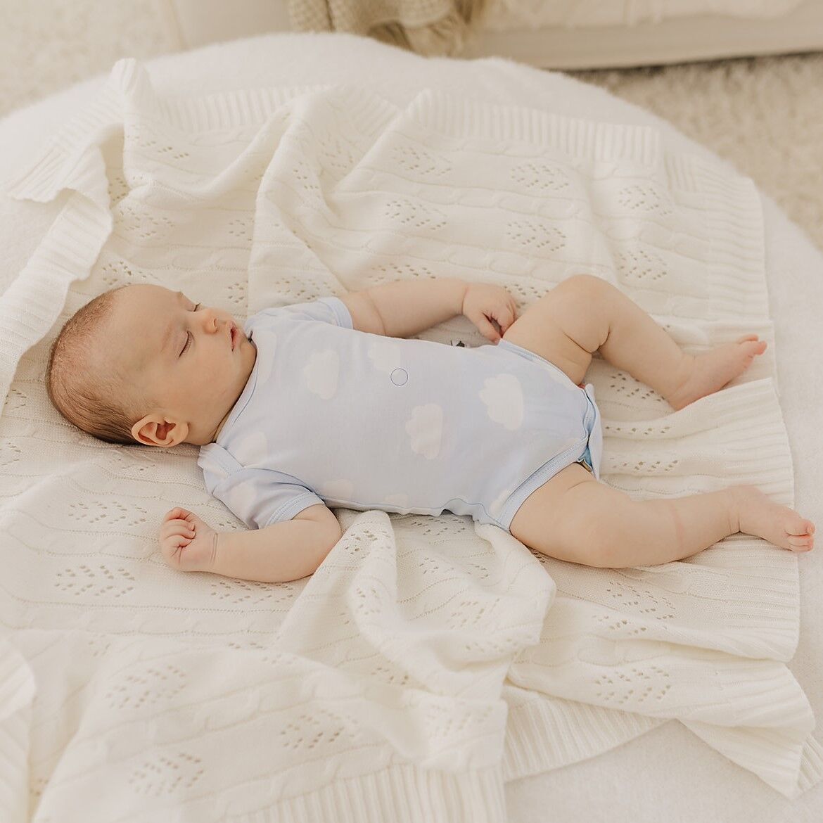 Clouds Bodysuit - Blue