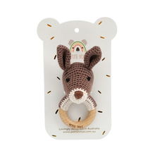 Crochet Ring Rattle Ellis Elephant