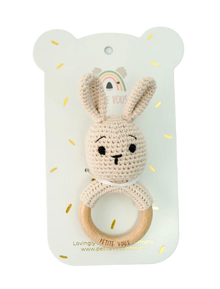 Crochet Ring Rattle Brodie Bunny