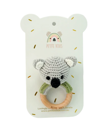Crochet Ring Rattle Ozzie Koala