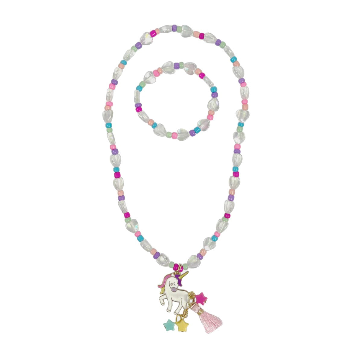 Unicorn Necklace and Bracelet Set