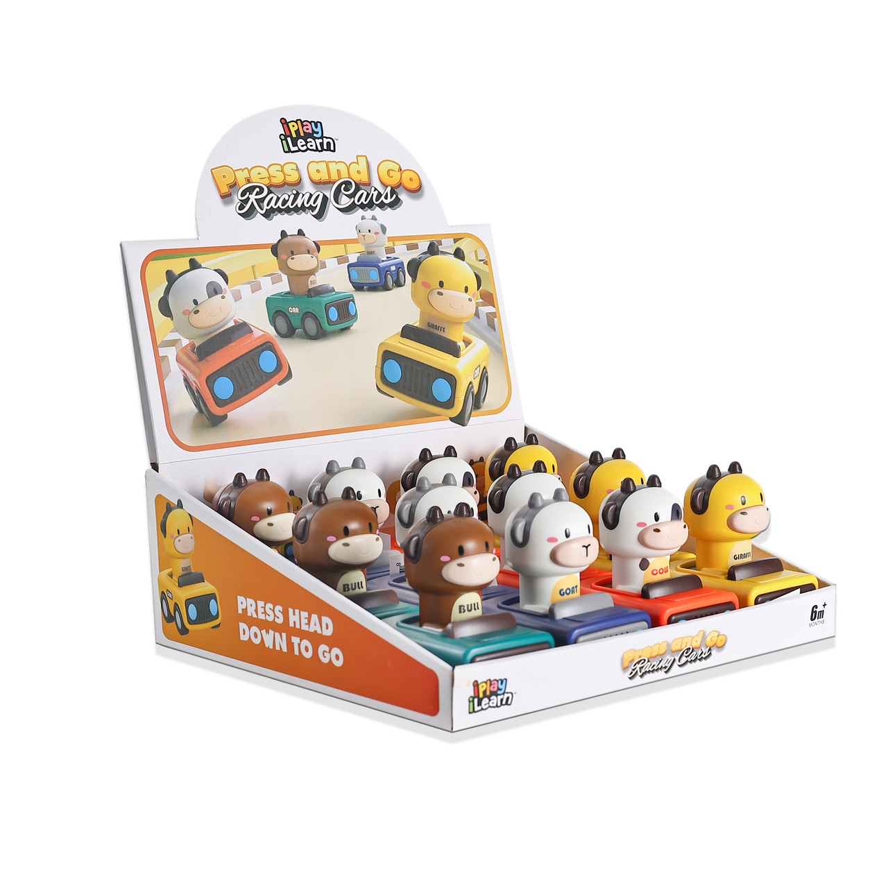 Press & Go Racing Cars