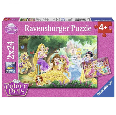 2 x 24 pc Puzzle - Disney Palace Pets Best Friends of the Princesses