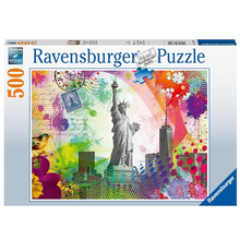 500 pc Puzzle - New York Postcard