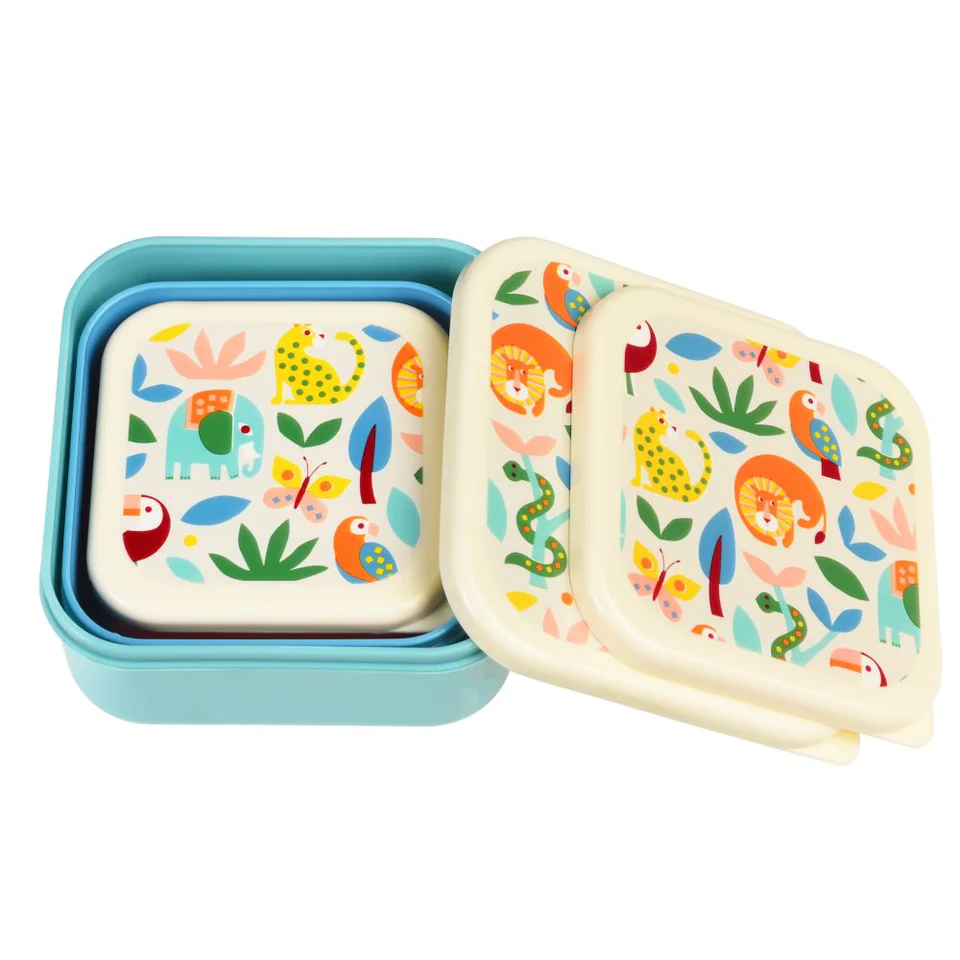 Snack Boxes Set of 3 - Jungle